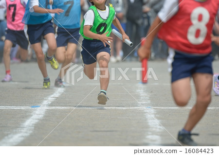 Elementary school sports festival selection relay 16084423