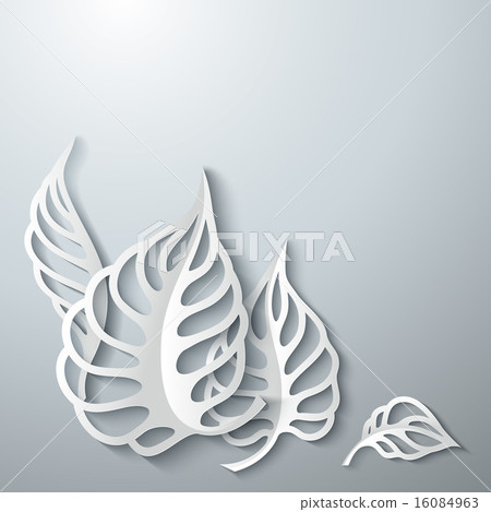 Paper Leaves Background 16084963