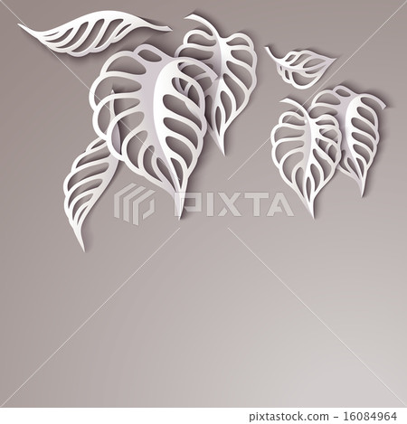 Paper Leaves Background 16084964