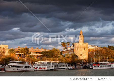 City of Seville at Sunset 16085800