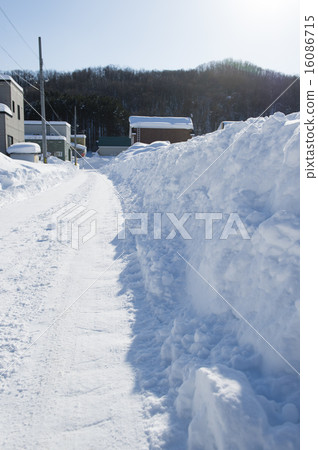 Residential area of heavy snow Residential area of heavy snow 16086715
