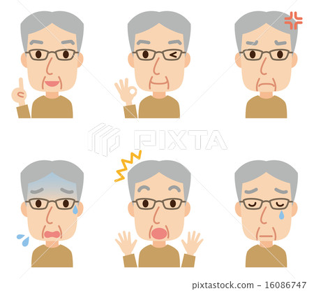 老人的表達姿勢集 老人的表達姿勢集 16086747
