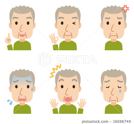 老人的表達姿勢集 16086749