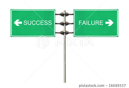 Sign points to Success and Failure Sign points to Success and Failure 16089337