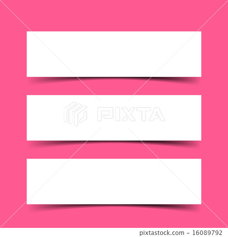 Banners with shadows 16089792