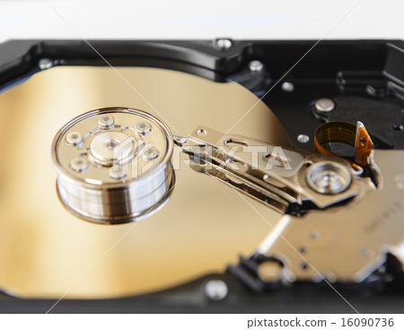 Inside of a hard disk drive 16090736