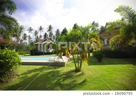 tropical resort with beautiful garden 16090795