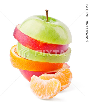 Mixed fruit and mandaring segments Mixed fruit and mandaring segments 16091451