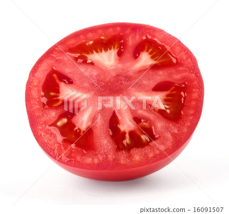 Slice of juicy red tomato Slice of juicy red tomato 16091507