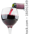 Filling glass with red wine 16091549