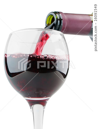 Filling glass with red wine 16091549