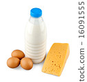 Milk, eggs and cheese 16091555