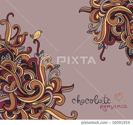 Vector background with abstract curls. 16091954