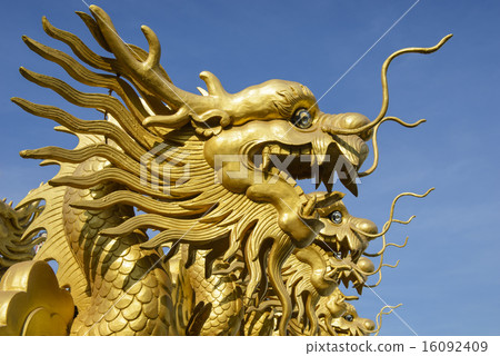 Gold dragon symbol in chinese temple Gold dragon symbol in chinese temple 16092409