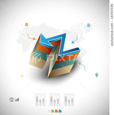 Business infographic template Business infographic template 16093596