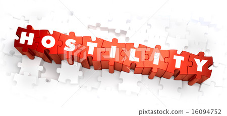 Hostility - Text on Red Puzzles. 16094752