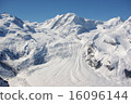 Blue sky and snowy mountains 16096144