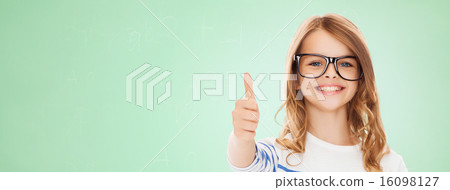 little girl with black eyeglasses little girl with black eyeglasses 16098127