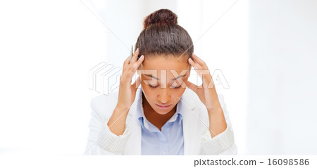 businesswoman working with calculator in office 16098586