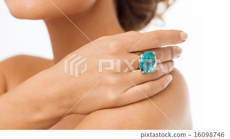 beautiful woman with cocktail ring 16098746