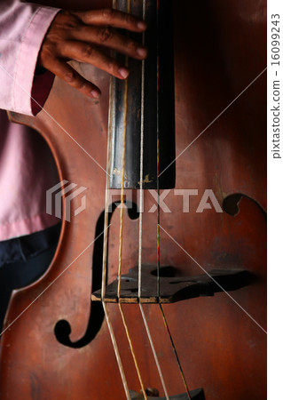 Musician playing a traditional cello 16099243