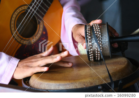 Traditional drummer in action Traditional drummer in action 16099280