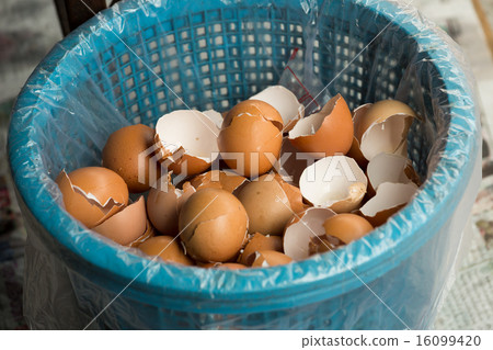 Leftover eggs shell 16099420