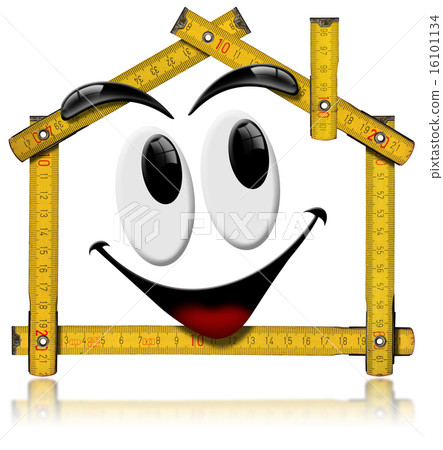 House Smiling - Wood Meter Tool 16101134