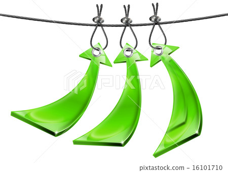 Three Green Positive Arrows 16101710