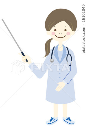 Female doctor whole body Female doctor whole body 16101849