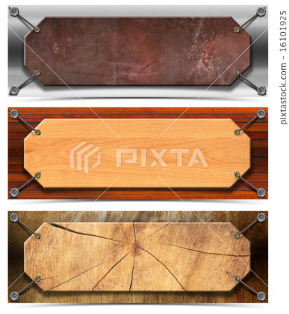 Set of Horizontal Grunge Headers 16101925