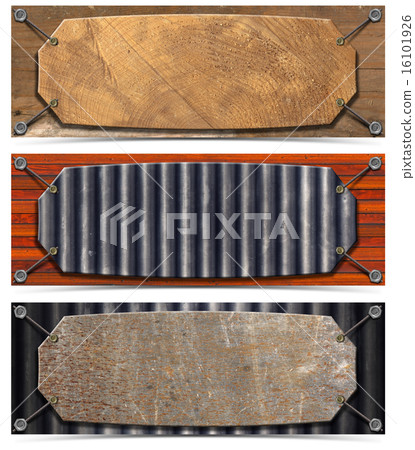 Set of Horizontal Grunge Headers Set of Horizontal Grunge Headers 16101926