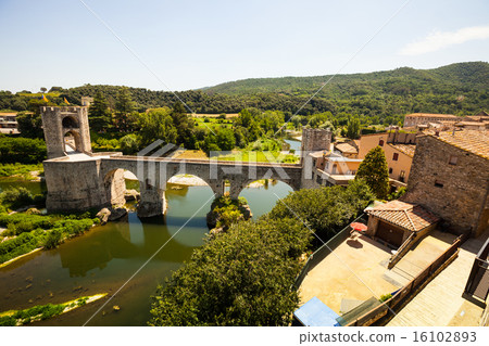 Wide angle shot of Medieval bridge Wide angle shot of Medieval bridge 16102893