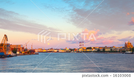 Neva river in morning. Saint Petersburg Neva river in morning. Saint Petersburg 16103008
