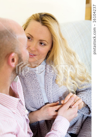 Loving couple in home interior 16104237