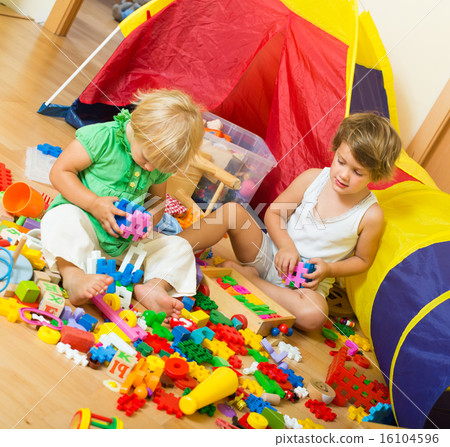Children playing at home Children playing at home 16104596