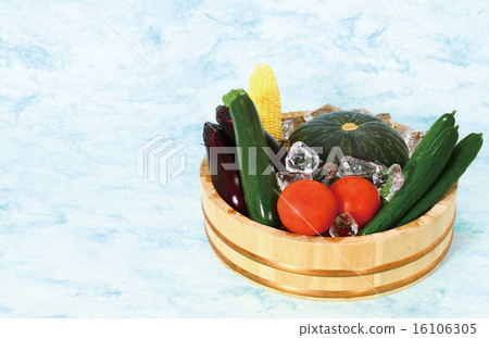Ice and summer vegetables Ice and summer vegetables 16106305