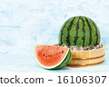 Cold watermelon and cut 16106307