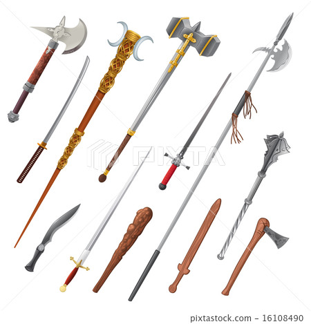 Set of different weapons 16108490