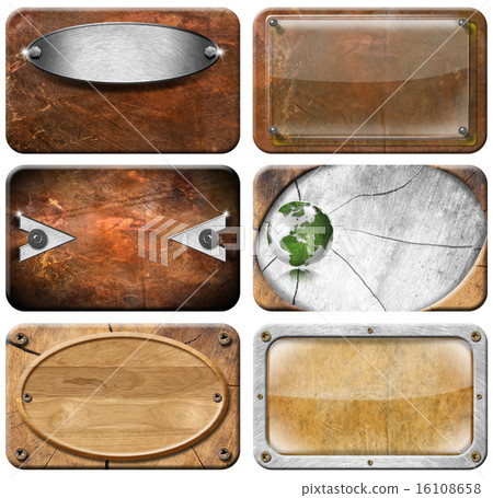 Set of Grungy Business Cards Backgrounds Set of Grungy Business Cards Backgrounds 16108658