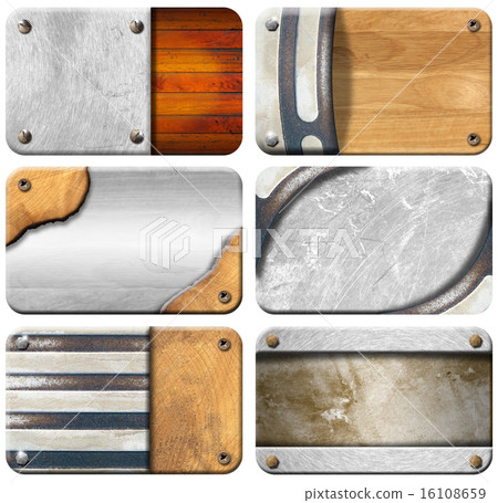 Set of Grungy Business Cards Backgrounds 16108659