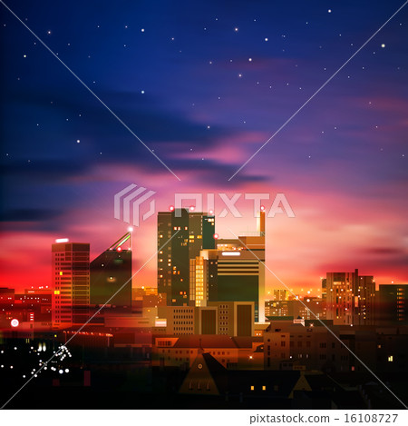 abstract background with city at night abstract background with city at night 16108727