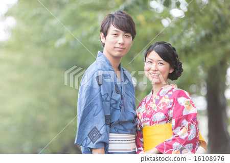 yukata, couple, summer 16108976