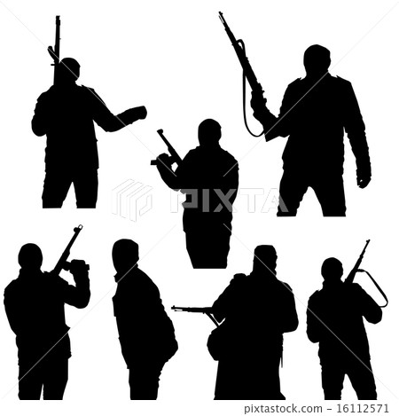 silhouettes a man with arms silhouettes a man with arms 16112571
