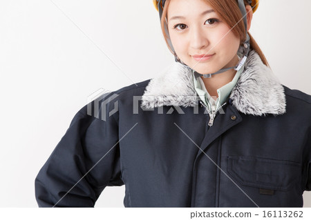 construction worker, grin, grinning 16113262