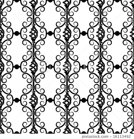 wrought iron pattern - Stock Illustration [16113492] - PIXTA