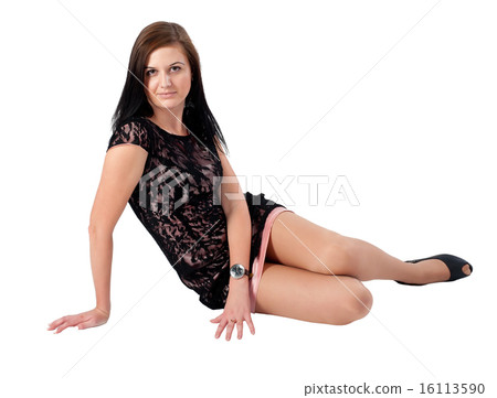 Attractive girl on floor 16113590