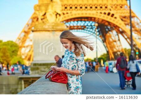 Young beautiful and elegant Parisian woman 16113630