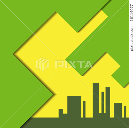 city silhouette and abstract sky 16114077