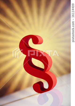 Paragraph sign symbol, natural colorful tone 16114409